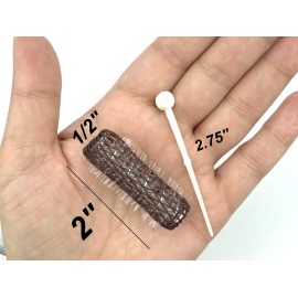 16 pc Vintage Style Hair Roller Mini Small Brush Rollers Mesh Curlers Bristles 2x 1/2 Flexible Locking Pins Small Curls Short Hair 16 pc Vintage Style Hair Roller Mini Small Brush Rollers Mesh Curlers Bristles 2x 1/2 Flexible Locking Pins Small Curls Short Hair