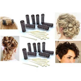 16 pc Vintage Style Hair Roller Mini Small Brush Rollers Mesh Curlers Bristles 2x 1/2 Flexible Locking Pins Small Curls Short Hair 16 pc Vintage Style Hair Roller Mini Small Brush Rollers Mesh Curlers Bristles 2x 1/2 Flexible Locking Pins Small Curls Short Hair