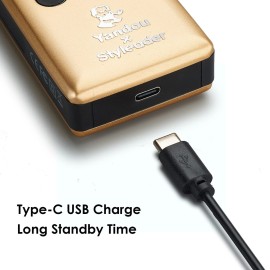 Styleader Retro Electric Razors for Men with Beard Trimmer, Rechargeable Mens Titanium- Plated Foil Shavers, Strong Power (Gold)