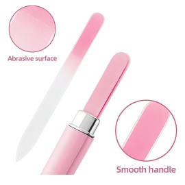 5 Pack Glass Nail Files with Case Crystal Glass Fingernail Files Double Sided Glass Nail File Mixed Color Manicure Set for Gentle Nail Care Christmas Gifts Stocking Stuffers for Women 5 Pack Glass Nail Files with Case Crystal Glass Fingernail Files Double Sided Glass Nail File Mixed Color Manicure Set for Gentle Nail Care Christmas Gifts Stocking Stuffers for Women