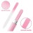 5 Pack Glass Nail Files with Case Crystal Glass Fingernail Files Double Sided Glass Nail File Mixed Color Manicure Set for Gentle Nail Care Christmas Gifts Stocking Stuffers for Women