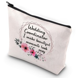 G2TUP Wedding Coordinator Gift Wedding Party Accessory Pouch I Make Beautiful Moments Thank You Planner (Wedding Coordinator Zip Bag)
