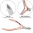 Cuticle Trimmer with Cuticle Pusher and Cutter,YINYIN Cuticle Remover Cutter Nipper Clippers Durable Pedicure Manicure Tools for Fingernails and Toenails(D501-RoseGold)
