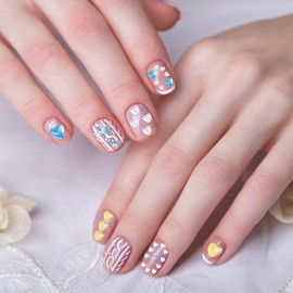 PAGOW 6 Boxes Acrylic Hearts Nail Charm, 6 Colors 3D Resin Love Nail Decals, Crystal Rhinestones Gems Nail Art Decorations, Nail Supplies for Jewelry Making, Valentine\'s Day (3 Sizes) PAGOW 6 Boxes Acrylic Hearts Nail Charm, 6 Colors 3D Resin Love Nail Decals, Crystal Rhinestones Gems Nail Art Decorations, Nail Supplies for Jewelry Making, Valentine\'s Day (3 Sizes)