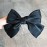 Black Bowknot Hair Clips Large Hair Bows Clip for Women Girls Solid Satin Hair Bow Clips Barrettes for Women Teens Big French Barette Bow Hair Accessories 8 Inch
