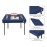Plusvivo Felt Game Table Cover - Poker, Mahjong, Bridge; Machine Washable (36 x 36 Blue)