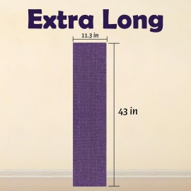 myHomeBody Extra Long Exfoliating Washcloth, Exfoliating Body Scrubber, Shower Towel, Long Bath Cloth, 3D Texture Obsidian and Raisin Dots, Set of 2 with Silicone Facial Brush