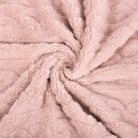 HOMRITAR Baby Blanket for Girls Toddlers 3D Fleece Fluffy Fuzzy Blanket for Baby, Soft Warm Cozy Fleece Blanket, Infant or Newborn Receiving Blanket 330GSM (30 x 40 Inch, Pink)