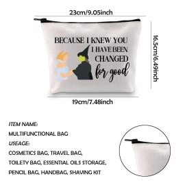WCGXKO Musical Lover Gift for Best Friend Because I Knew You I Have Been Changed For Good Make Up Bag (Changed For Good)