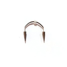 3Pcs No Piercing Stainless Steel Vampire Teeth Fangs Set Barbell Canine Smile Teeth Spike Tiger Lips hoop Ring for Women Men Halloween Party Easter Body Jewelry-D 3pcs