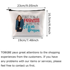 TOBGBE Funny Law Detective Team TV Show Merchandise Special Victims Unit Cosmetic Bag Detective Olivia Benson Gifts Detective Lover Gift (Olivia Benson)