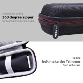 LTGEM EVA Hard Case for Meridian Ball Trimmer Men Body Hair Trimmer - Travel Protective Carrying Storage Bag (Case Only)
