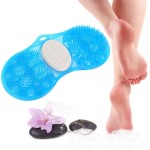 Foot Shower Scrubber, Foot Scrub Acupressure Massager Foot Massage Pumice Scrub Exfoliating Cleaner Foot Exfoliating Foot Cleaner