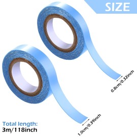 Sacubee 4 Rolls Lace Front Wig Tape Waterproof Strong Adhesive Double Sided Wigs Tape Lace Front Support Tapes Hairpiece Tapes for Wig Hair Extension(1 cm and 0.8 cm,Blue) Sacubee 4 Rolls Lace Front Wig Tape Waterproof Strong Adhesive Double Sided Wigs Tape Lace Front Support Tapes Hairpiece Tapes for Wig Hair Extension(1 cm and 0.8 cm,Blue)