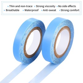 Sacubee 4 Rolls Lace Front Wig Tape Waterproof Strong Adhesive Double Sided Wigs Tape Lace Front Support Tapes Hairpiece Tapes for Wig Hair Extension(1 cm and 0.8 cm,Blue) Sacubee 4 Rolls Lace Front Wig Tape Waterproof Strong Adhesive Double Sided Wigs Tape Lace Front Support Tapes Hairpiece Tapes for Wig Hair Extension(1 cm and 0.8 cm,Blue)