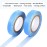 Sacubee 4 Rolls Lace Front Wig Tape Waterproof Strong Adhesive Double Sided Wigs Tape Lace Front Support Tapes Hairpiece Tapes for Wig Hair Extension(1 cm and 0.8 cm,Blue)