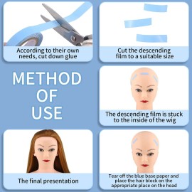 Sacubee 4 Rolls Lace Front Wig Tape Waterproof Strong Adhesive Double Sided Wigs Tape Lace Front Support Tapes Hairpiece Tapes for Wig Hair Extension(1 cm and 0.8 cm,Blue) Sacubee 4 Rolls Lace Front Wig Tape Waterproof Strong Adhesive Double Sided Wigs Tape Lace Front Support Tapes Hairpiece Tapes for Wig Hair Extension(1 cm and 0.8 cm,Blue)