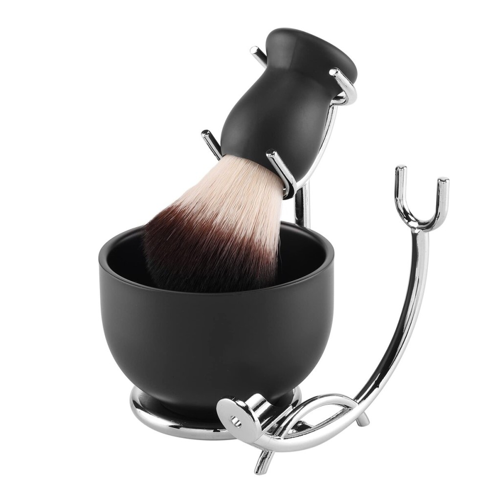 Aethland Shaving Brush Set with Black Solid Wood Handle, Shaving Kit for Men Includes Shaving Brush, Dia 3.1 inches Stainless Steel Shaving Bowl & Shaving Stand Wet Shaving Gifts for Men Aethland Shaving Brush Set with Black Solid Wood Handle, Shaving Kit for Men Includes Shaving Brush, Dia 3.1 inches Stainless Steel Shaving Bowl & Shaving Stand Wet Shaving Gifts for Men