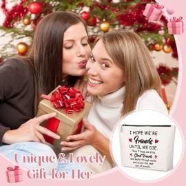 Friends Gifts for Women, Ghost Friends Makeup Bay Sister Gifts for Birthday Christmas Graduation - I Hope We\'re Friend Until We Die Friends Gifts for Women, Ghost Friends Makeup Bay Sister Gifts for Birthday Christmas Graduation - I Hope We\'re Friend Until We Die