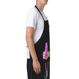 Wisedeal Rainbow Apron, Tie Dye Hair Drier Scissors Apron with 2 Pockets Adjustable Neck for Professional Salons Hair Stylist or Home Hair Cutting, for Salon Barber Hairdressers BBQ Grill Housewife Wisedeal Rainbow Apron, Tie Dye Hair Drier Scissors Apron with 2 Pockets Adjustable Neck for Professional Salons Hair Stylist or Home Hair Cutting, for Salon Barber Hairdressers BBQ Grill Housewife