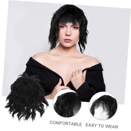 Beaupretty Replacement Piece Hair Covering White Hair Natural Invisible Seamless Curly Wig Natural Wig for Women Girls