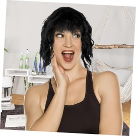 Beaupretty Replacement Piece Hair Covering White Hair Natural Invisible Seamless Curly Wig Natural Wig for Women Girls