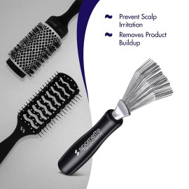 Spornette Hair Brush Cleaner Rake Tool