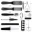 Professional Manicure and Pedicure Tool Kit Professional Exfoliation Foot File Set for Women and Men at Home Or Travel Or Salon to Foot Care (BlackB-30PCS)