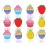 kapibarasensei 12 Pcs Mini Push pop Bubble Fidget Toy, Simple Fidget Toy, Keychain Bubble Pop Desk Toy, Decompression Toys Suitable for All Ages