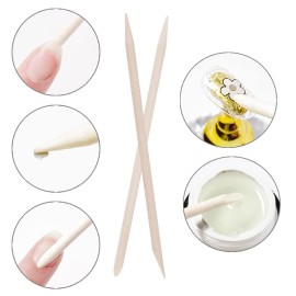 400pcs Nail Files Kit- 200 Mini Nail Files 180/240 Grit, 200pcs Orange Nail Sticks Pedicure Wood Cuticle Pushers