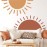 Half Sun Wall Decal Large Wall Decal Sunshine Wall Stickers Baby Room Wall Art Decals Sun Decals for Walls Sunrise Sticker Peel and Stick Headboard Wall Decals for Nursery Kids Bedroom Playroom Decor