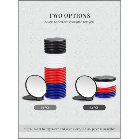 Getinbulk Compact Mirror Bulk, Round Makeup Mirror for Purse, Set of 12 (4-Color), Red,blue,black,white Getinbulk Compact Mirror Bulk, Round Makeup Mirror for Purse, Set of 12 (4-Color), Red,blue,black,white