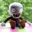 JHESAO 12 PVZ Plush Zombies Brown Coat Toys Soft Doll Gray
