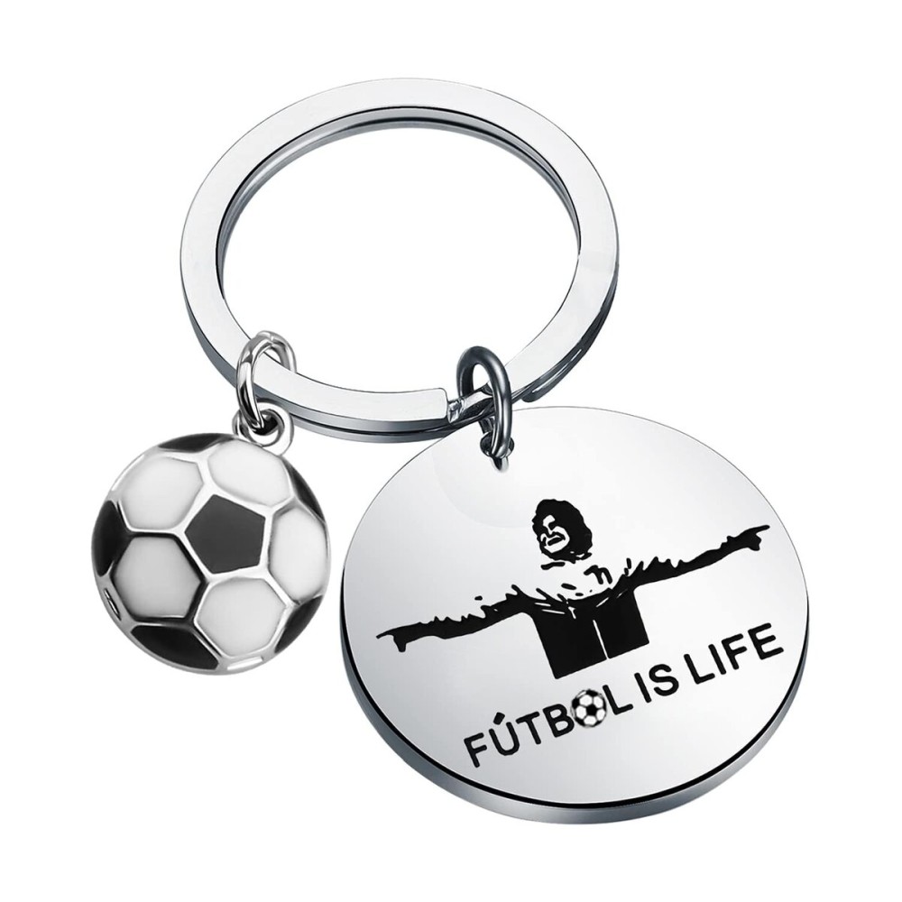 ENSIANTH TV Show Inspired - Futbol Socce- Football Lover Keychain Football Soccer Gift