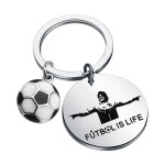 ENSIANTH TV Show Inspired - Futbol Socce- Football Lover Keychain Football Soccer Gift