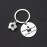 ENSIANTH TV Show Inspired - Futbol Socce- Football Lover Keychain Football Soccer Gift