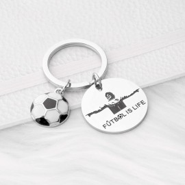 ENSIANTH TV Show Inspired - Futbol Socce- Football Lover Keychain Football Soccer Gift