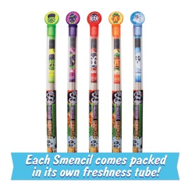Halloween Smencils Cylinder - HB 2 Scented Smelly Pencils, 50 Count - Gifts for Kids, Party Favors, Classroom Rewards