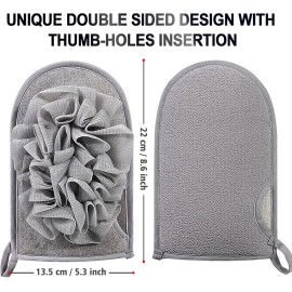2 Packs Bath Sponge,Sponge Loofah Body Scrubber,Shower Pouf Cleaning Loofah Sponge,Shower Use Sponge for Body Wash Bathroom Men Women