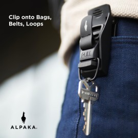 ALPAKA HUB Keychain: Key Organizer with Quick Release System - EDC Tactical Keychain Clip for Belt Backpack & MOLLE - Minimalist Key Holder with Fidlock Magnets - Ideal for Daily Use & Travel