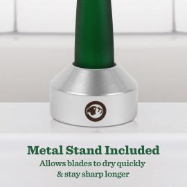 Bulldog Mens Skincare and Grooming Original Recycled Glass Handle Razor with Razor Stand Bulldog Mens Skincare and Grooming Original Recycled Glass Handle Razor with Razor Stand