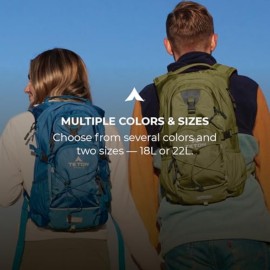 TETON Sports Oasis 18L Hydration Pack with Free 2-Liter Water Bladder; The Perfect Backpack for Hiking, Running, Cycling, or Commuting,Olive