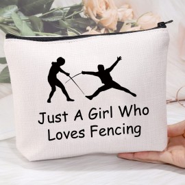 MEIKIUP Fencing Sport Lover Gift Fencing Coach Makeup Bag Who Loves Fencing Travel Zipper Cosmetic Bag (Loves Fencing bag) MEIKIUP Fencing Sport Lover Gift Fencing Coach Makeup Bag Who Loves Fencing Travel Zipper Cosmetic Bag (Loves Fencing bag)