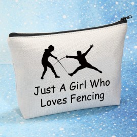 MEIKIUP Fencing Sport Lover Gift Fencing Coach Makeup Bag Who Loves Fencing Travel Zipper Cosmetic Bag (Loves Fencing bag) MEIKIUP Fencing Sport Lover Gift Fencing Coach Makeup Bag Who Loves Fencing Travel Zipper Cosmetic Bag (Loves Fencing bag)
