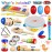 LOOIKOOS Toddler Musical Instruments Set Wooden Percussion Instruments Xylophone Toy for Kids Montessori Toys for 1 Year Old Boys Girls with Maracas Easter Eggs