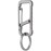 KeyUnity KM06 Keychain Carabiner Clip, Anti-Lost Quick Release Titanium Key Holder, 2 inch Key Organizer Heavy Duty for Men & Women