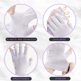 GSAFEME Cotton Gloves for Dry Hands - Fingerless Touchscreen Moisturizing Gloves for Sleeping - Cotton Eczema Gloves for Men and Women, Purple S/M 1 Pair GSAFEME Cotton Gloves for Dry Hands - Fingerless Touchscreen Moisturizing Gloves for Sleeping - Cotton Eczema Gloves for Men and Women, Purple S/M 1 Pair