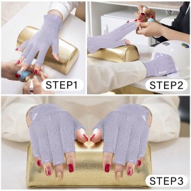 GSAFEME Cotton Gloves for Dry Hands - Fingerless Touchscreen Moisturizing Gloves for Sleeping - Cotton Eczema Gloves for Men and Women, Purple S/M 1 Pair GSAFEME Cotton Gloves for Dry Hands - Fingerless Touchscreen Moisturizing Gloves for Sleeping - Cotton Eczema Gloves for Men and Women, Purple S/M 1 Pair