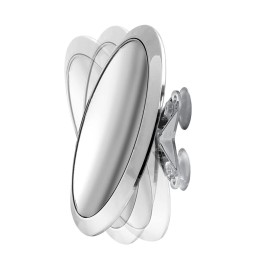 Britta Products Large 8 Suction Mount Mirror - 5X Magnifying Vanity Makeup Mirror with 3-Point Suction, Pivoting, Rotating and Locking Britta Products Large 8 Suction Mount Mirror - 5X Magnifying Vanity Makeup Mirror with 3-Point Suction, Pivoting, Rotating and Locking