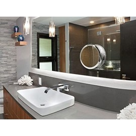 Britta Products Large 8 Suction Mount Mirror - 5X Magnifying Vanity Makeup Mirror with 3-Point Suction, Pivoting, Rotating and Locking Britta Products Large 8 Suction Mount Mirror - 5X Magnifying Vanity Makeup Mirror with 3-Point Suction, Pivoting, Rotating and Locking